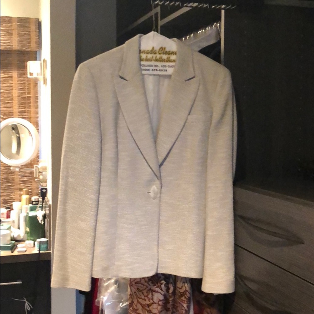 Black/Navy and cream stitch blazer